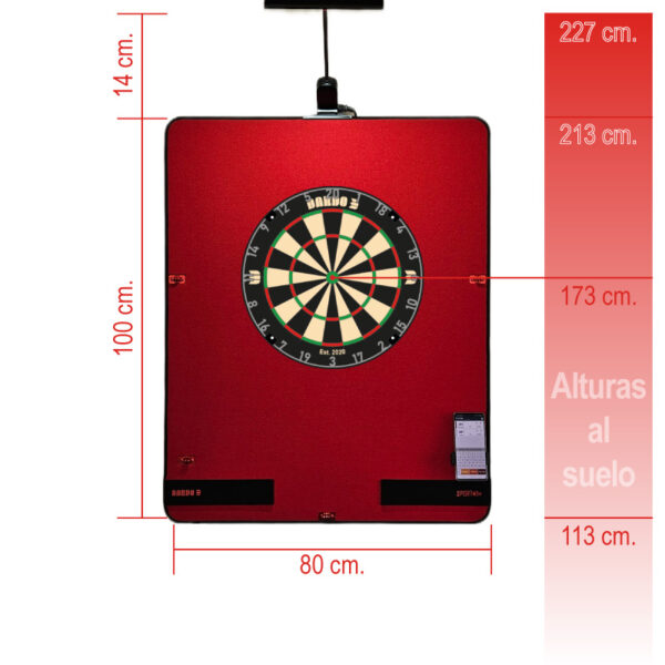 DARDO 3 - Respaldo Diana - Sport3 100 Rojo/Negro - Imagen 5