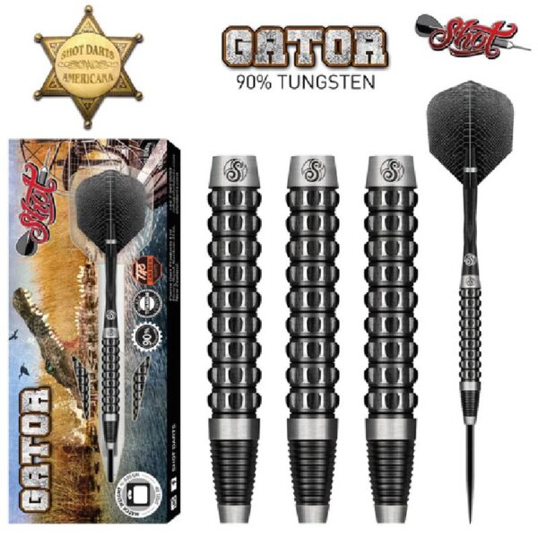 Shot Darts - Dardos - Americana Gator (24gr. 90% Tungsteno)