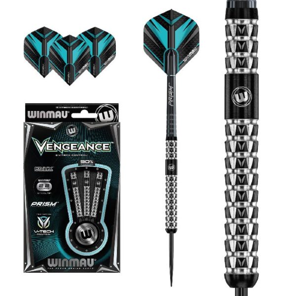 Winmau - Dardos - Vengeance (22gr. 90% Tungsteno)