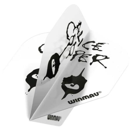 Winmau - Plumas dardos - Alice Cooper White Plumas (100micras)