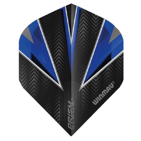 Winmau - Plumas dardos - Prism Alpha Black/Blue (100micras)