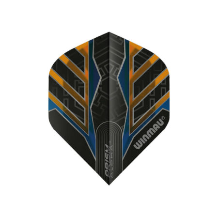 Winmau - Plumas Dardos - Prism Alpha Black/Orange (100micras)