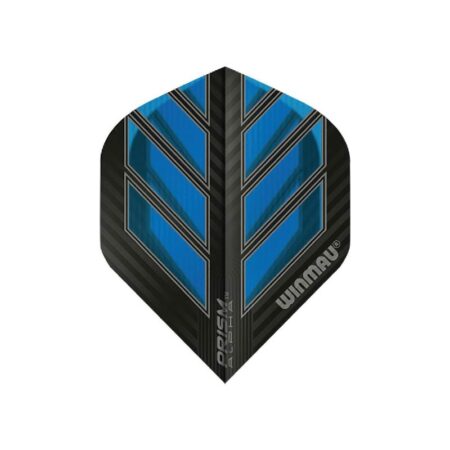 Winmau - Plumas dardos - Prism Alpha Black/Blue (100micras)