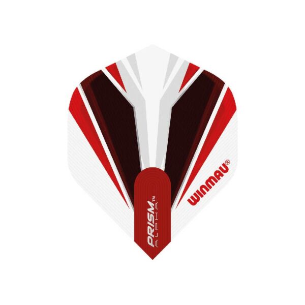 Winmau - Plumas dardos - Prism Alpha White/Red (100micras)