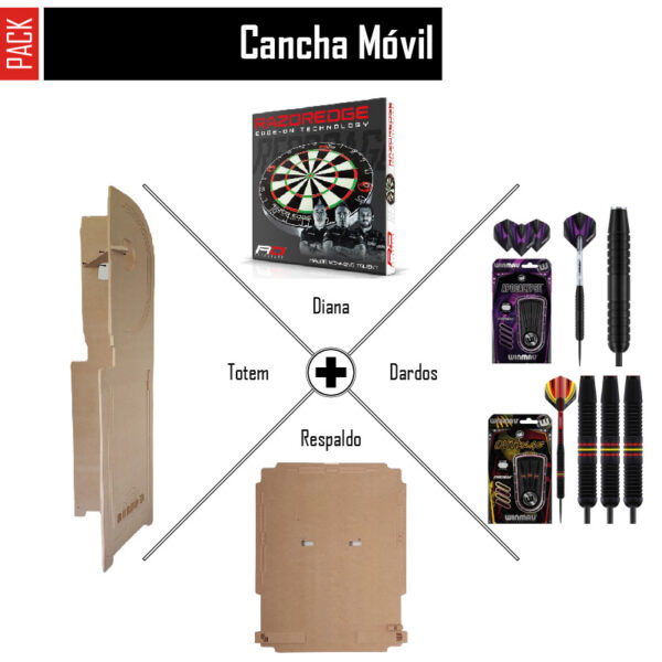 PACK - Cancha de Dardos Móvil 001