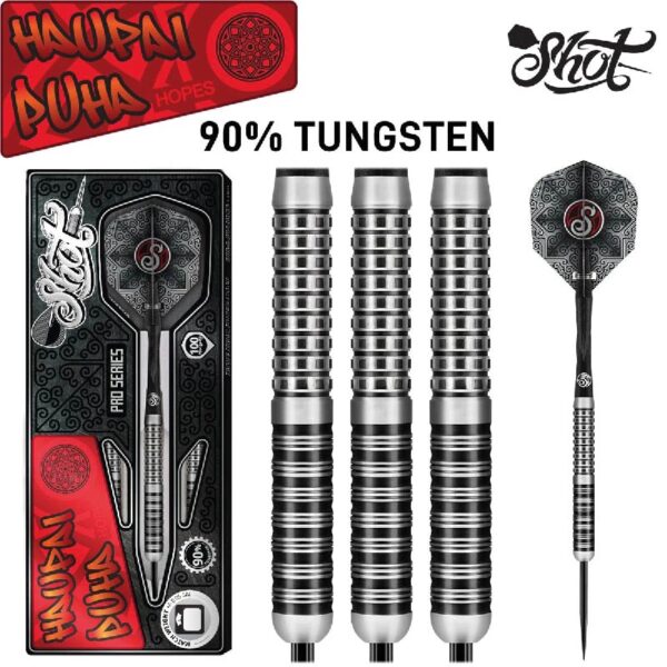 Shot Darts - Dardos - Pro Series - Haupai Puha (24gr. 90% Tungsteno)