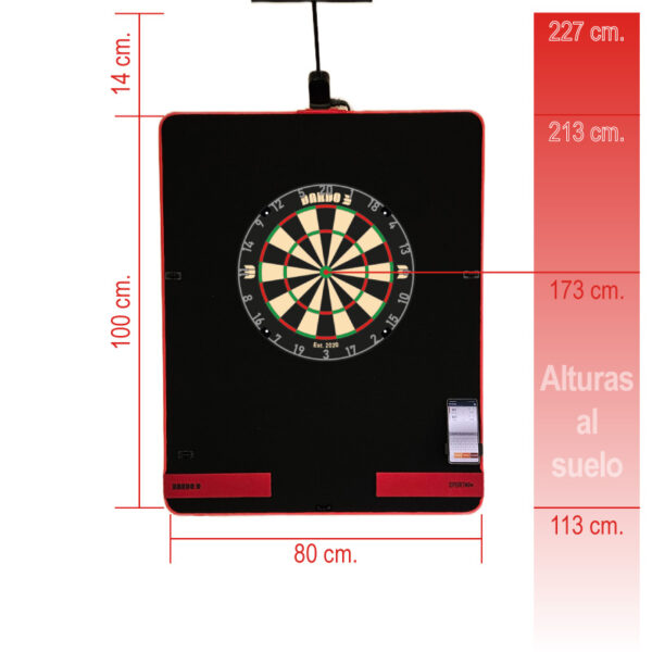 DARDO 3 - Respaldo Diana - Sport3 100 Negro/Rojo - Imagen 6